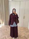 HR-2974H&R ButikEs- Meysa Gömlek Detaylı Oysh Takım Bordo