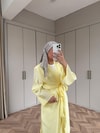 TAKIM-01H&R ButikEva Kimono Takım Sarı
