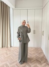 HR-3074H&R ButikFus- Eval Puantiyeli Takım Haki