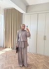 HR-2934H&R ButikFus- Nura Oysh Takım Vizon