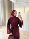 HR-3402H&R ButikHap-Aymek Bağlamalı Takım Bordo
