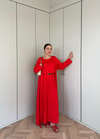HR-2803H&R ButikHap - Perla Elbiseli 2 Li Takım Kırmızı