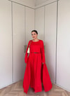 HR-2803H&R ButikHap - Perla Elbiseli 2 Li Takım Kırmızı