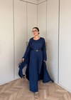 HR-2803H&R ButikHap - Perla Elbiseli 2 Li Takım Lacivert