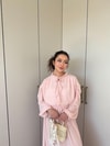 HR-0960H&R ButikHen - Lamia Şifon Etekli Takım Pembe