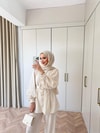 HR-0983H&R ButikHen- Risa Gold Kemerli Takım Bej