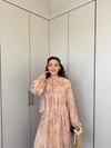 HR-0939H&R ButikHew - Avşa Şifon Etekli Takım Somon