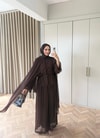 HR-1542H&R ButikHew - Hina Şifon Takım Acı Kahve