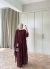 HR-1542H&R ButikHew - Hina Şifon Takım Bordo