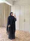 HR-1542H&R ButikHew - Hina Şifon Takım Lacivert