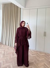 HR-1027H&R ButikHew- Lika Takım Bordo