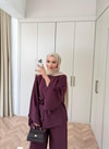 HR-0865H&R ButikHot- Gela Modal Takım Bordo