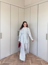 HR-0943H&R ButikHot- Puantiyeli Les Takım Beyaz