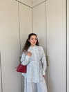 HR-0943H&R ButikHot- Puantiyeli Les Takım Beyaz
