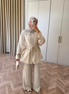 HR-1402H&R ButikHot - Wena Takım Bej