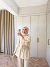 HR-1402H&R ButikHot - Wena Takım Bej