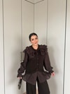 HR-3335H&R ButikHT- Maya Triko Takım Acı Kahve