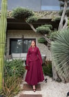 TAKM-1973H&R ButikKuzey Kırışık Etekli Takım Bordo