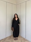 HR-1048H&R ButikLewi Ön Düğmeli Takım Siyah