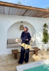 TAKM-1905H&R ButikLima Pamuk Krep Takım Lacivert