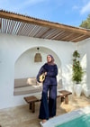 TAKM-1905H&R ButikLima Pamuk Krep Takım Lacivert