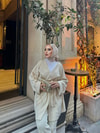 TAKM-475H&R ButikLiona Kuşaklı Takım Bej