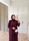 HR-0908H&R ButikMB - Afra Ön V Oysh Takım Bordo