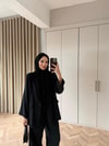 HR-0088H&R ButikMB-Ayde Modal Düğmeli Takım Siyah