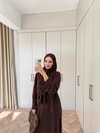 HR-0919H&R ButikMb - Fiyve Oysh Etekli Takım Acı Kahve