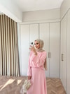 HR-0919H&R ButikMb - Fiyve Oysh Etekli Takım Pembe