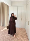 HR-0919H&R ButikMb - Fiyve Oysh Etekli Takım Acı Kahve