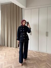 HR-0084H&R ButikMT-Moza Düğmeli Kot Takım