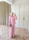 HR-1254H&R ButikNg- Fisto Gömlekli Takım Pembe