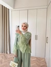 HR-0743H&R ButikNG- Jule Dantel Detaylı Takım Yeşil