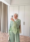 HR-0743H&R ButikNG- Jule Dantel Detaylı Takım Yeşil