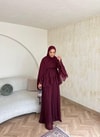 HR-0810H&R ButikNG - Kusa Şifon Takım Bordo