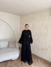 HR-0810H&R ButikNG - Kusa Şifon Takım Siyah