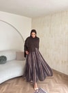 HR-0901H&R ButikNG - Mia Etekli Takım Kahverengi
