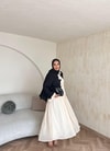 HR-0807H&R ButikNg- Mina Etekli Takım Siyah
