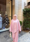 HR-1231H&R ButikNg- Simli Are Takım Pembe
