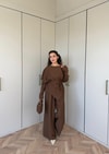 HR-0946H&R ButikPol - Aksa Takım Kahve