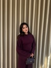 HR-2954H&R ButikPol- Gira Uzun Tunikli Takım Mürdüm