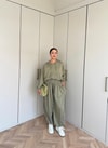 HR-1458H&R ButikPol- Rosa Paça Lastikli Oysh Takım Haki