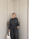 HR-2851H&R ButikPol- Rosa Paça Lastikli Oysh Takım Antrasit