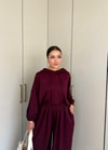 HR-1458H&R ButikPol- Rosa Paça Lastikli Oysh Takım Bordo