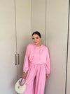 HR-1458H&R ButikPol- Rosa Paça Lastikli Oysh Takım Pembe