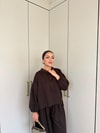 HR-1458H&R ButikPol- Rosa Paça Lastikli Oysh Takım Acı Kahve