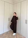 HR-1458H&R ButikPol- Rosa Paça Lastikli Oysh Takım Acı Kahve