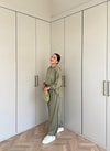 HR-1458H&R ButikPol- Rosa Paça Lastikli Oysh Takım Haki