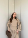 HR-1053H&R ButikPol-Sue Keten Etekli Takım Vizon